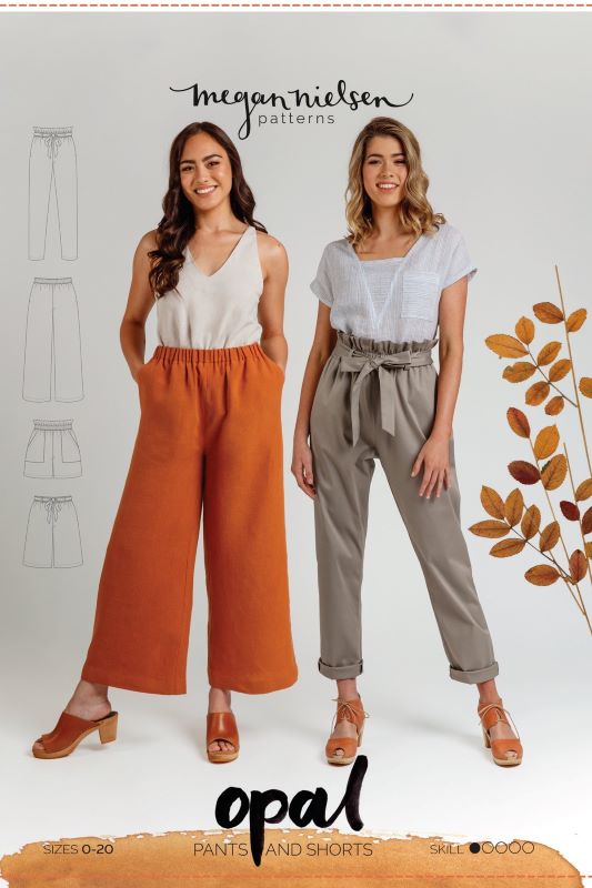 Sewing Pattern by Megan Nielsen - Opal Pants and Shorts MN2213