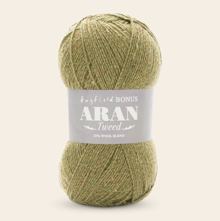 Yarn - Hayfield Bonus Aran Tweed in Sagewood 695