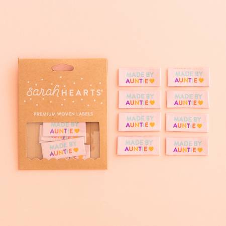 Made By Auntie Woven Labels by Sarah Hearts