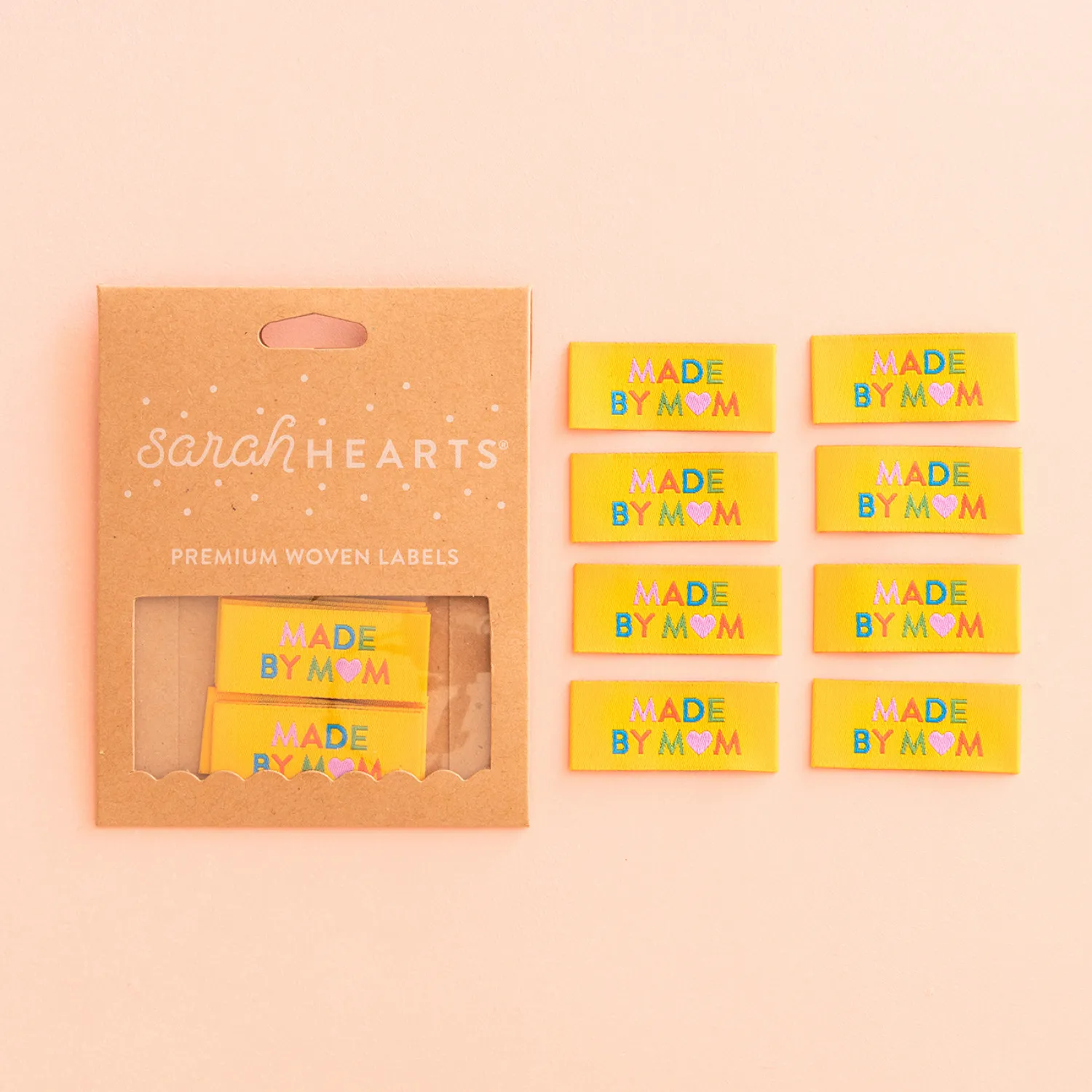 Made By Mom Woven Labels by Sarah Hearts