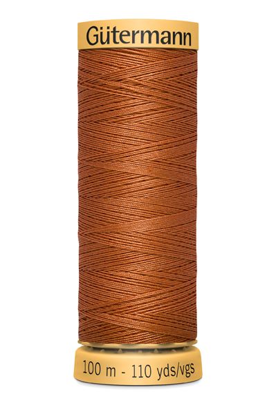 Gutermann Sew All Thread - Sienna Orange 100% Cotton Colour 1955