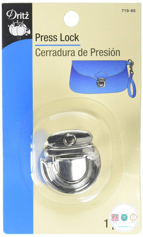 Dritz Press Lock - Nickel Silver - Bag Making Equipment & Accessories