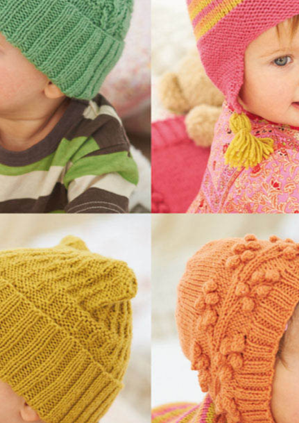 Sirdar 1242 - Snuggly Bright Childrens Hats - DK - Knitting Patterns 