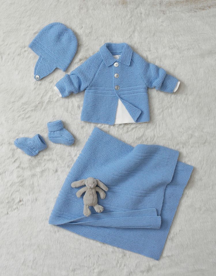 Knitting Pattern by Sirdar - Baby Set in Snuggly 4ply