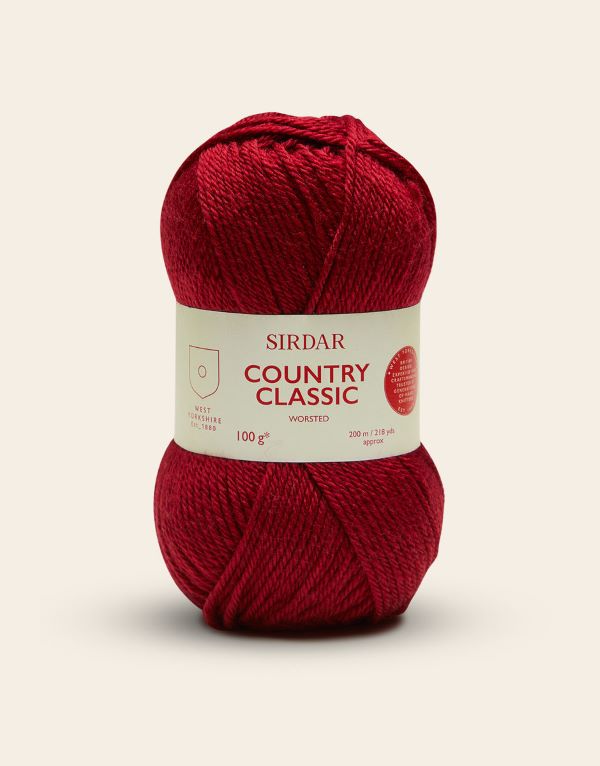 Yarn - Sirdar Country Classic Worsted in Port 654