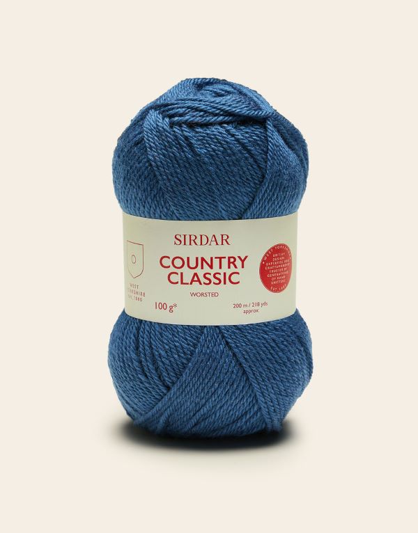 Yarn - Sirdar Country Classic Worsted in French Navy 668