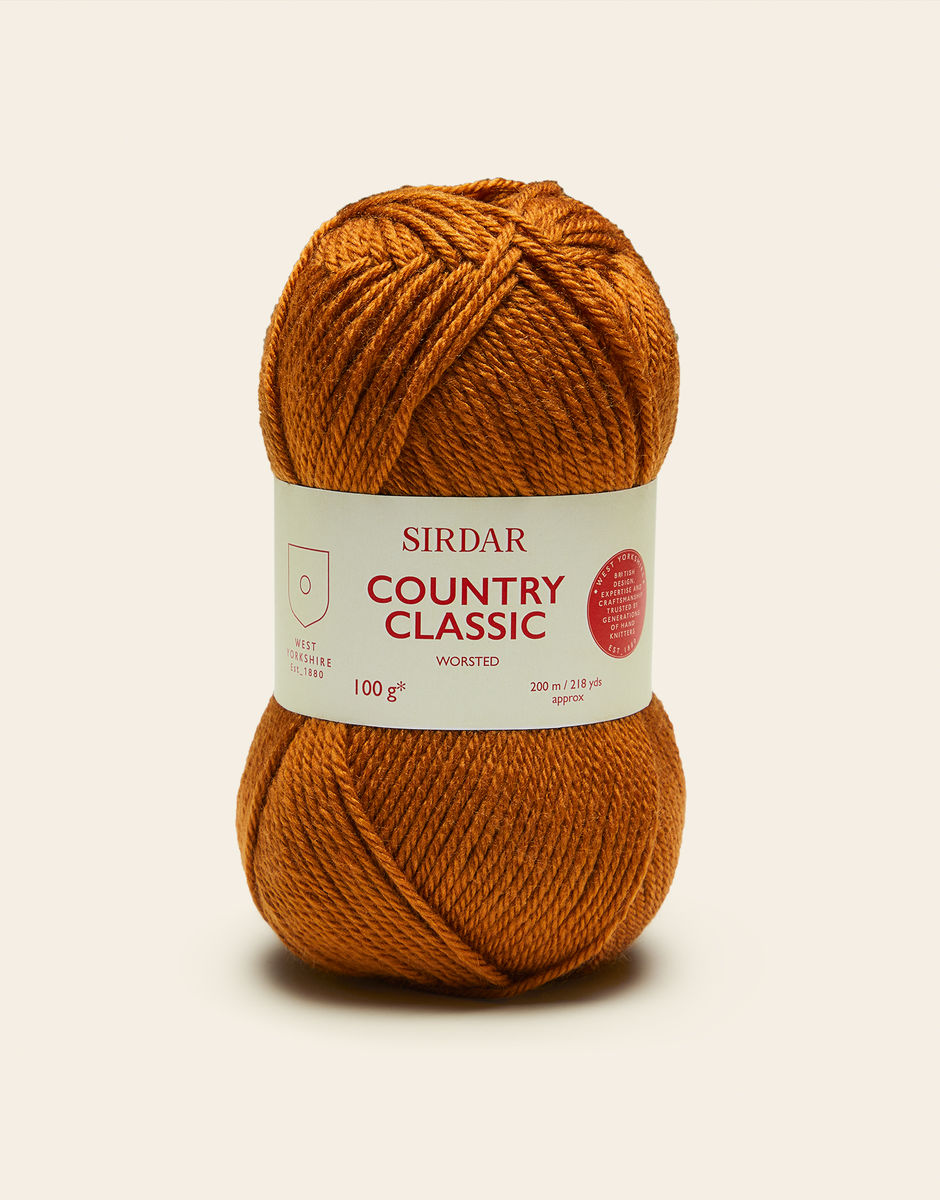 Yarn - Sirdar Country Classic Worsted in Toffee 678