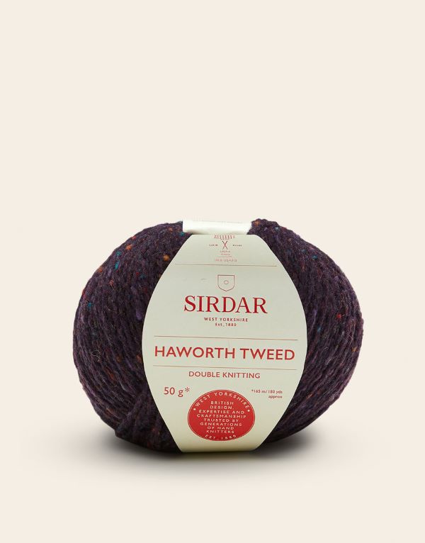 Yarn - Sirdar Haworth Tweed DK in Heathered Bilberry 905