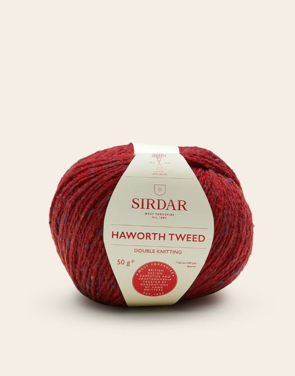 Yarn - Sirdar Haworth Tweed DK in West Riding Red 906