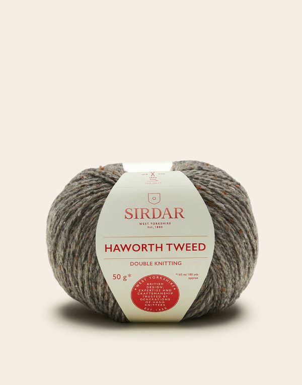 Yarn - Sirdar Haworth Tweed DK  in Millstone Grey 913