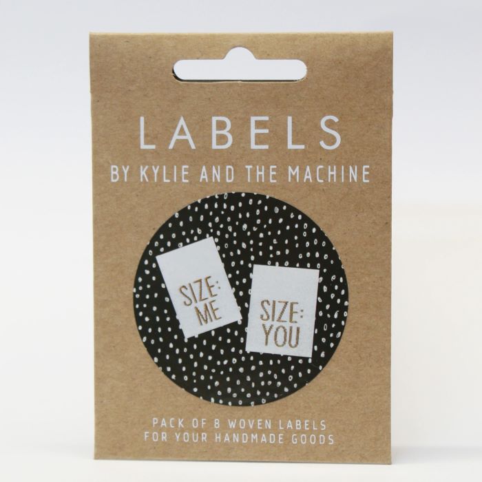 Kylie and the Machine Woven Labels - KATM - Size Me Size You
