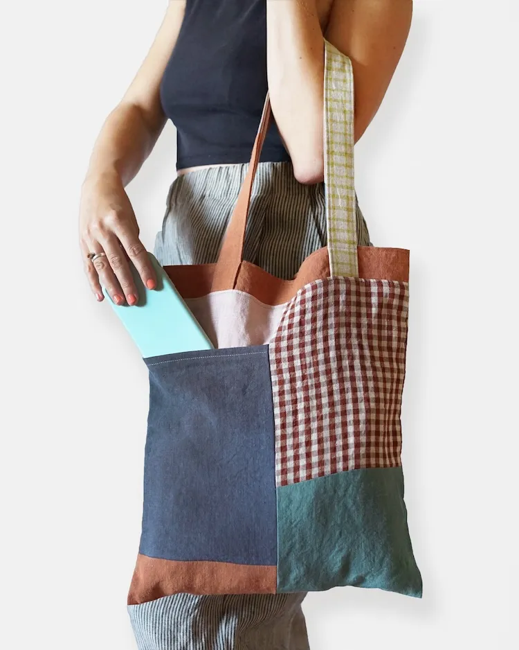 Matchy Matchy Sewing Company - Stash Pocket Tote Sewing Pattern