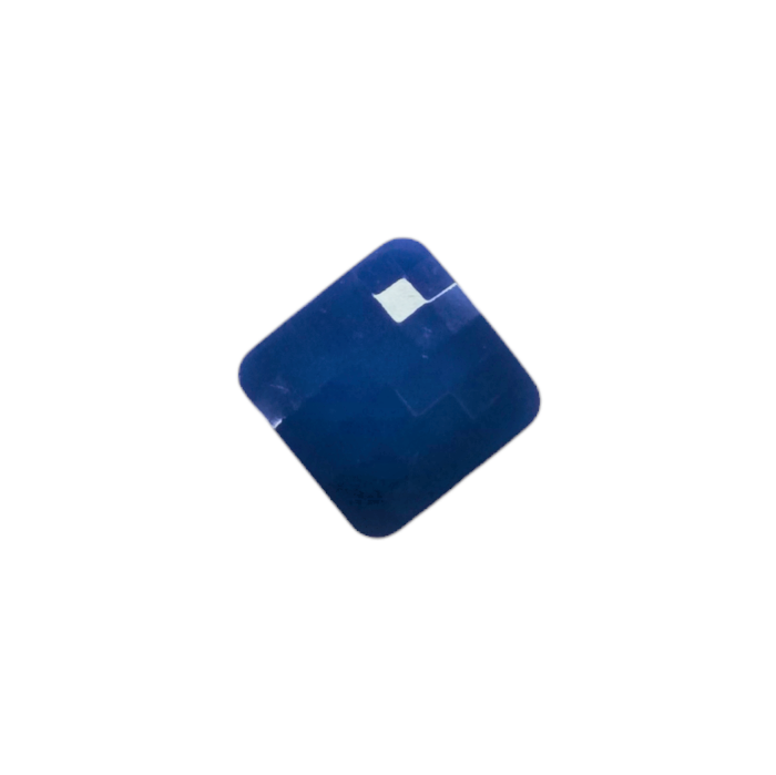 Buttons - 16mm Plastic Faceted Square in Royal Blue