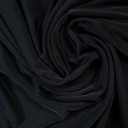 REMNANT - 0.60m - Stretch Lining Fabric - Deadstock - Black