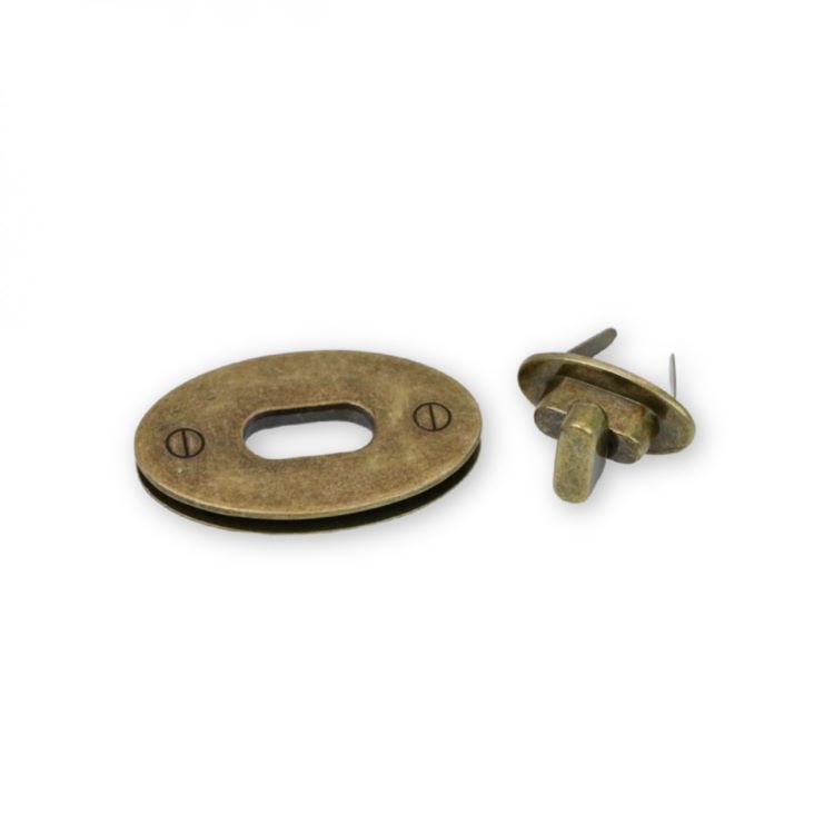 Bagmaking - Classic Turnlock Large in Antique Brass by Sallie Tomato
