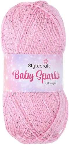 Yarn - Stylecraft Baby Sparkle DK in Candy Pink 6106