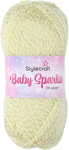 Yarn - Stylecraft Baby Sparkle DK in Lemon 6107