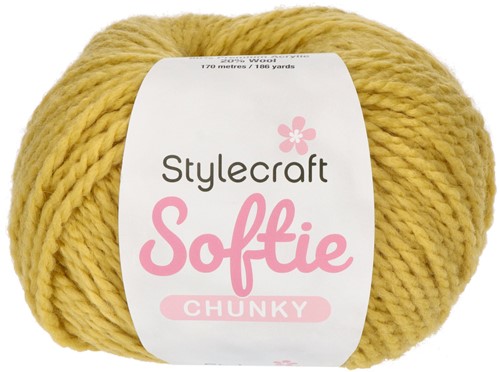 Yarn - Stylecraft Softie Chunky in Zest Yellow/Green 3985