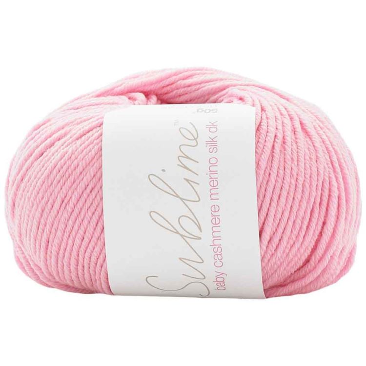 Yarn - Sublime Baby Cashmere Merino Silk DK in Cheeky Pink 0048