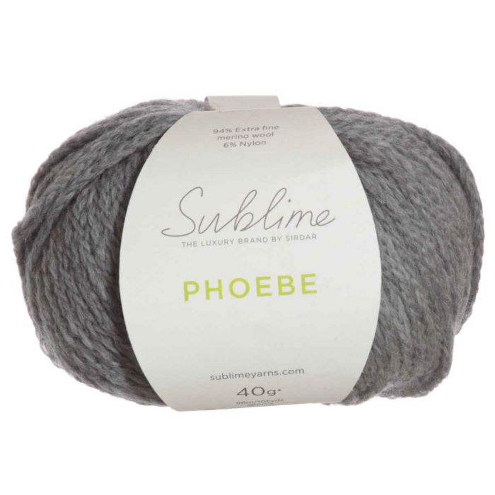 Yarn - Sirdar Sublime Phoebe Chunky in Cable Grey 462