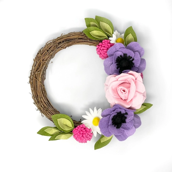 Summer Flowers Wreath Kit by The Crafty Kit Co.