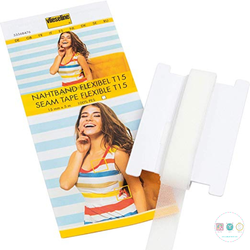 Vlieseline - White - Flexible Seam Tape - T15 - Nahtband - Dressmaking Accessories