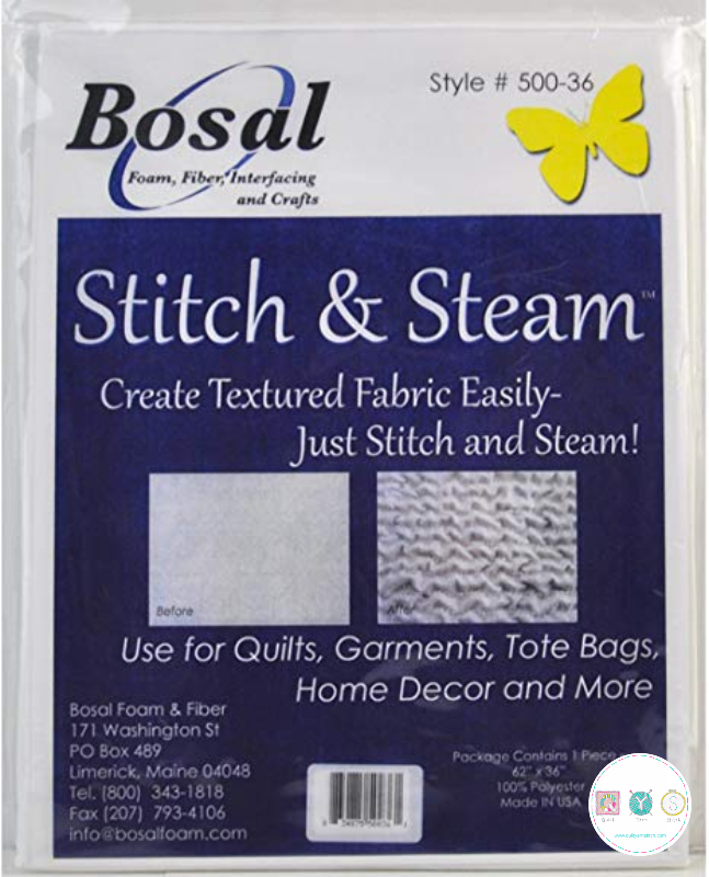 Bosal 500-36 - Polyester Stitch and Steam for Texturing - 62 x 36" - Sewing Sundries