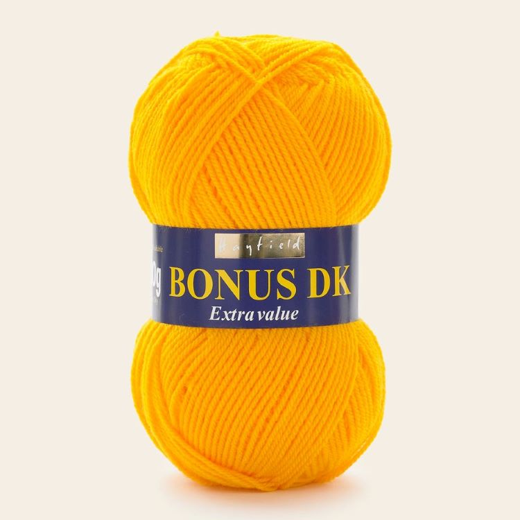 Yarn - Hayfield Bonus DK in Sunflower Yellow 978 