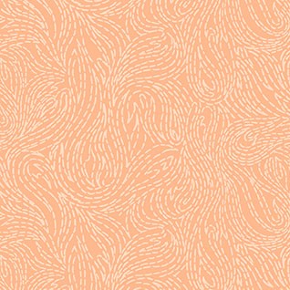 Quilting Fabric - Abstract Swirls on Coral from Elements by Ghazal Razavi for Figo Fabrics 92009