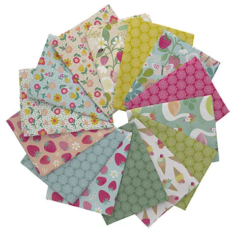 Quilting Fabric - Fat Quarter Bundle - Sweet Summer by Sunny Spot Studios for Quilting Treasures