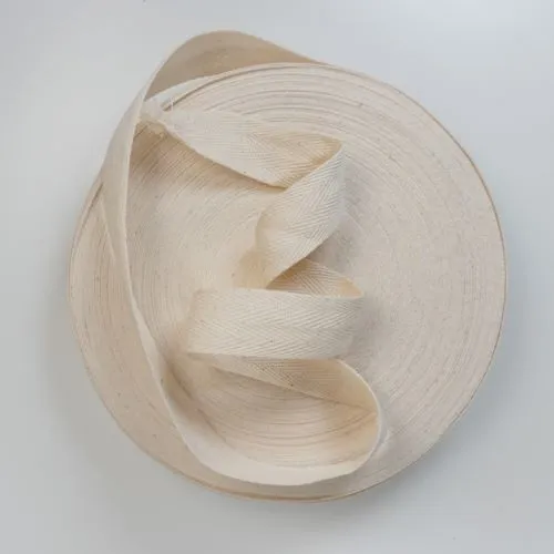 25mm Cotton Twill Tape in Ecru
