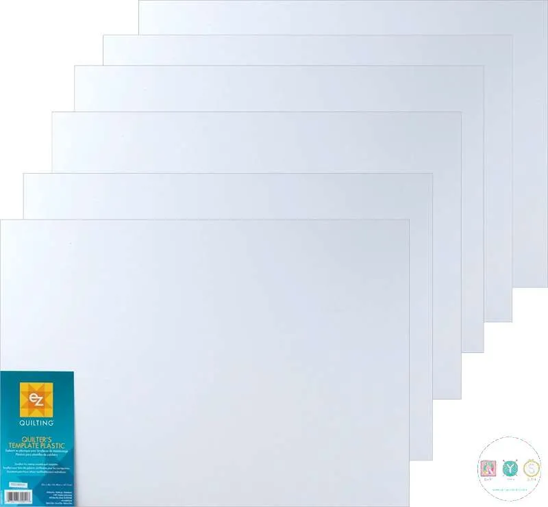 Patchwork & Quilting Templates - 12" x 18" Extra Thick Template Plastic Sheet by eZ Quilting