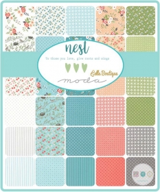 charm nest lella moda fabric pack boutique floral inch