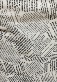 Newspaper Print - Text Fabric - by Stof - Patchwork & Quilting Fabric ...