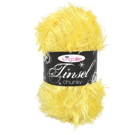 Yarn - King Cole Tinsel Chunky Easter Yellow 3064