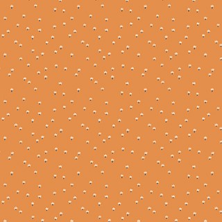 Quilting Fabric with tiny spur on orange from Prickly Pear by Emily Taylor for Figo Fabrics 90279