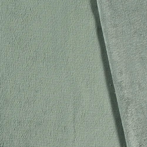 REMNANT - 0.80m - Bamboo Towelling Fabric Sage Green