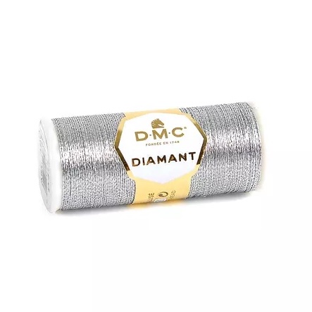 DMC Diamant Metallic Embroidery Thread in Silver Colour D415