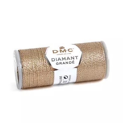DMC Diamant Grande Metallic Embroidery Thread in Light Bronze Colour G225