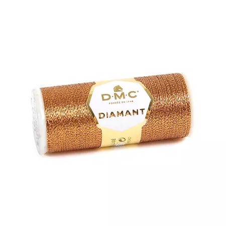 DMC Diamant Metallic Embroidery Thread in Copper Colour D301