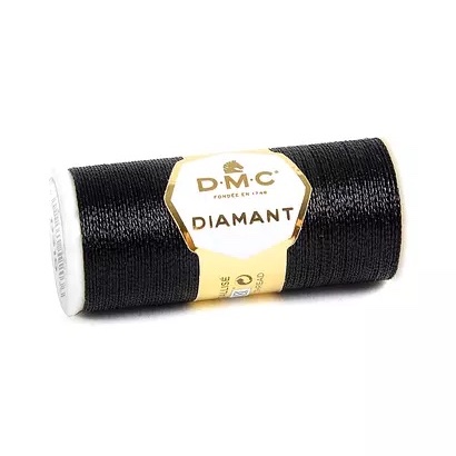 DMC Diamant Metallic Embroidery Thread in Black Colour D310