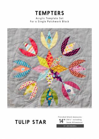 Patchwork & Quilting Ruler - Tulip Star from Tempters by Jen Kingwell