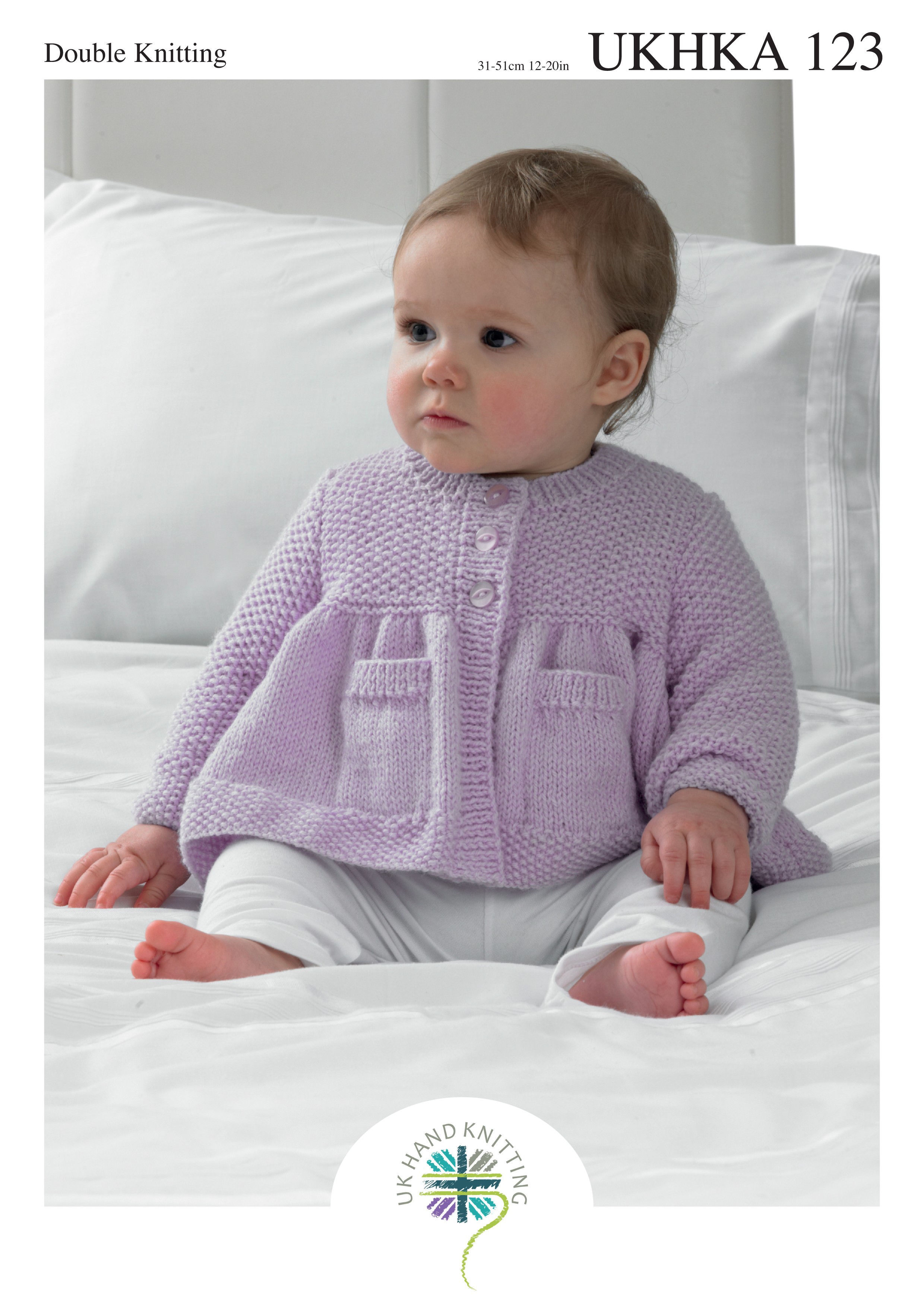 Knitting Pattern - DK Baby Moss Stitch Matinee Coat and Blanket by UKHKA 123
