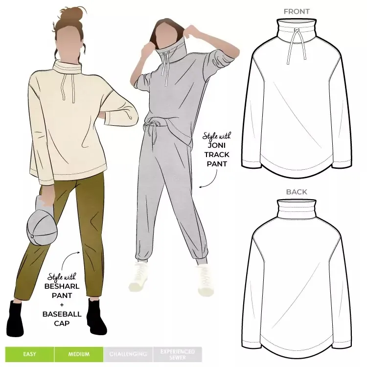 Style Arc - Verity Knit Top Sewing Pattern Sizes 4 - 16