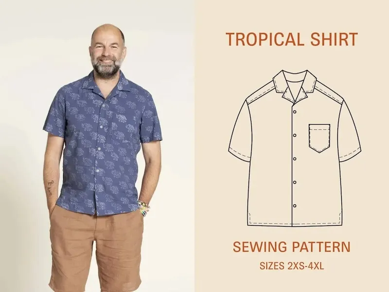 Wardrobe by Me - Tropical Shirt Sewing Pattern