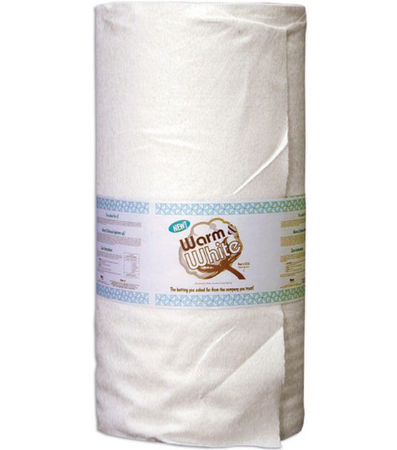 Warm and White Quilt Wadding - 90" Wide - Cotton White Batting