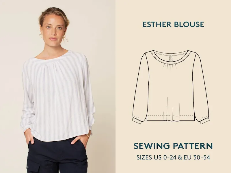 Wardrobe by Me - Esther Blouse Sewing Pattern