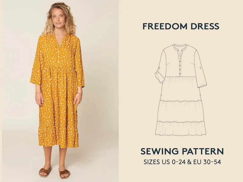 Wardrobe by Me - Freedom Dress Sewing Pattern 