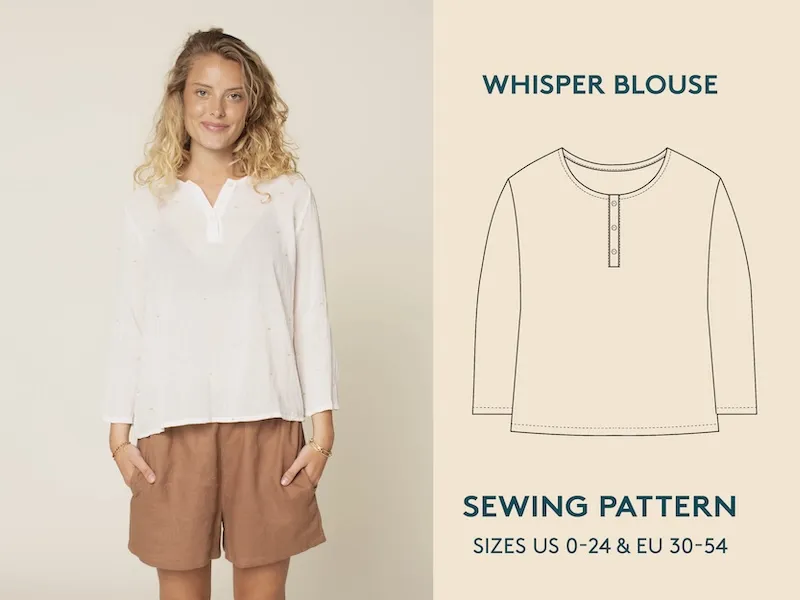 Wardrobe by Me - Whisper Blouse and Dress Sewing Pattern