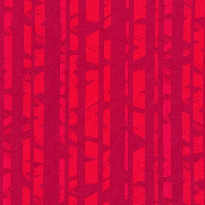 Quilting Fabric - Broken Stripes Red from Wishwell:Brushy by Vanessa Lillrose & Linda Fitch for Robert Kaufman 2097599